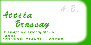 attila brassay business card